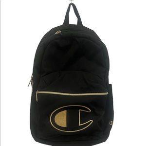 Champion backpack black and gold